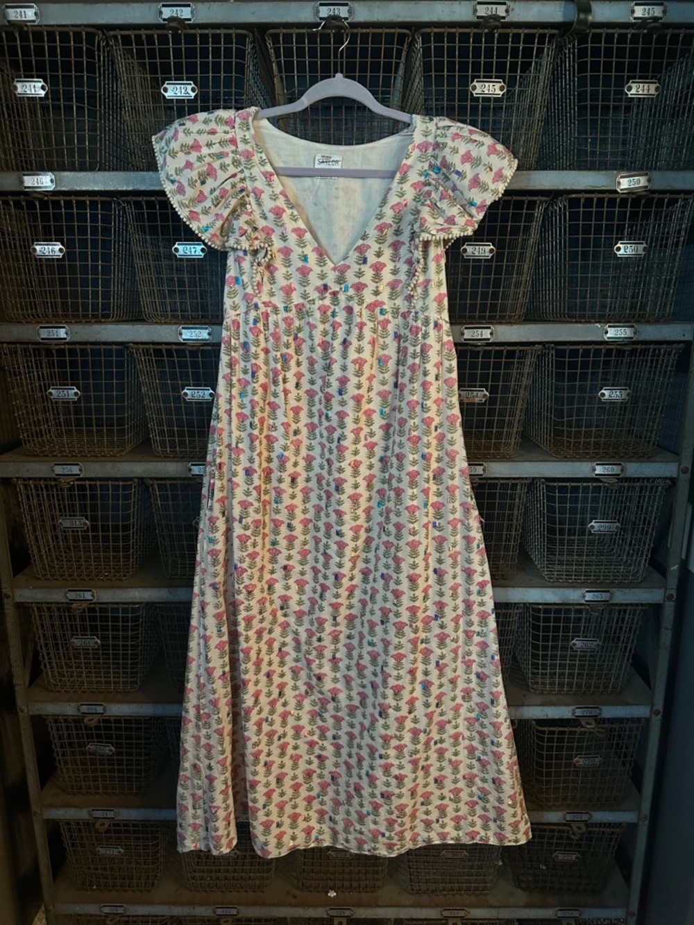 SAYLOR Multi Darya Cherry Blossom Maxi Dress Size Small 38500 - Picture 4 of 16